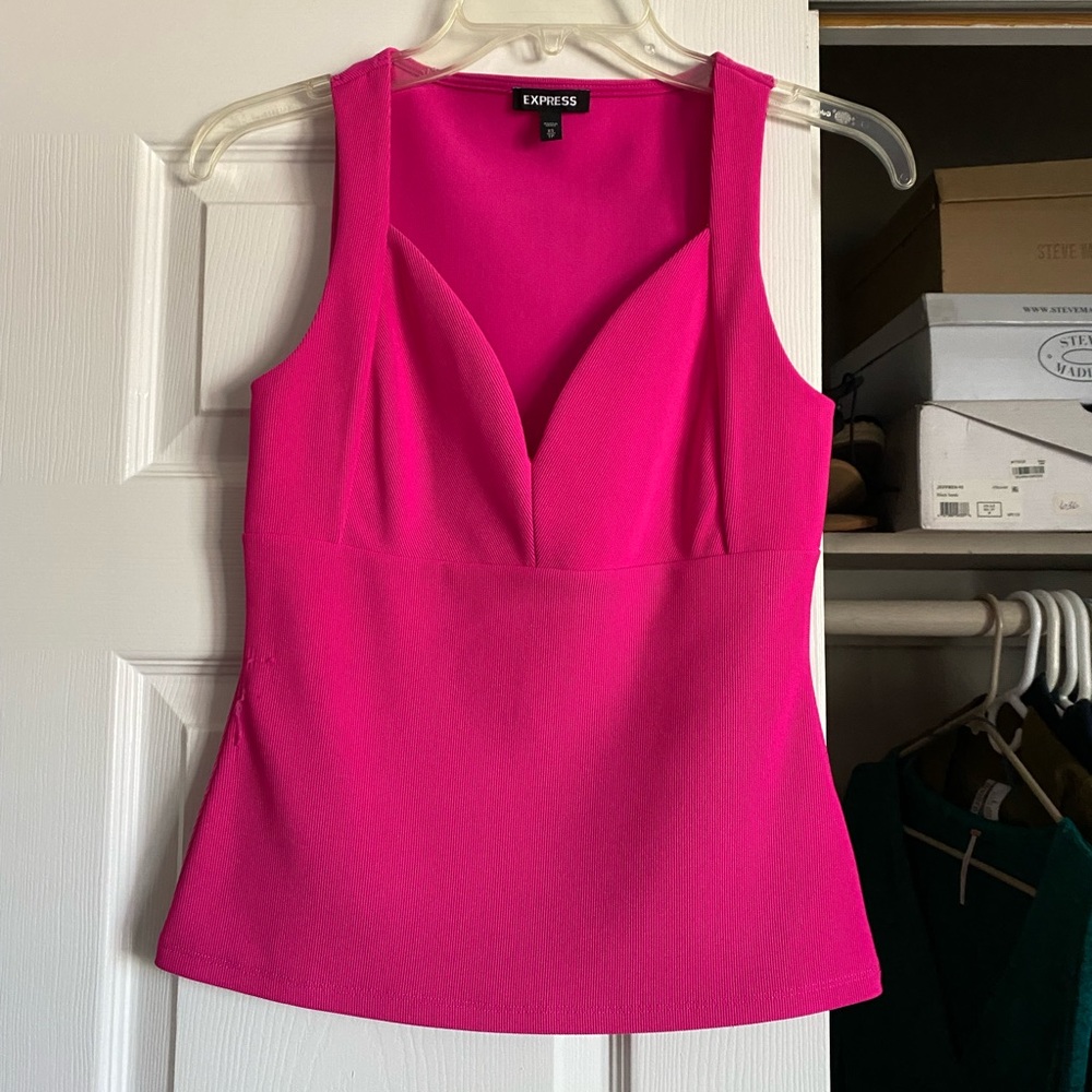 Bright pink top!